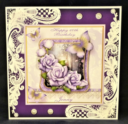 Lilac Roses - Layered Card Mini Kit by Michelle Chivers