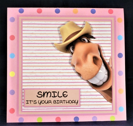 Horse Big Smile Birthday by Michelle Chivers