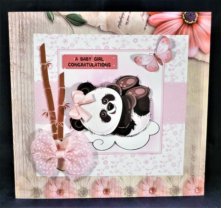 Cute panda - baby girl by Michelle Chivers