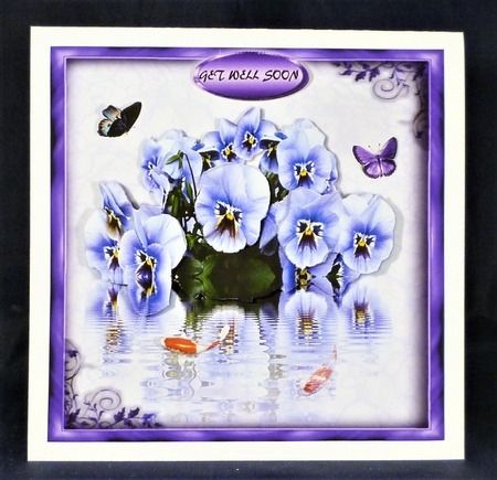 koi and pansies by Michelle Chivers