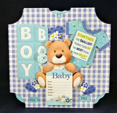 Baby Boy  Birth Date Calendar 3 by Michelle Chivers