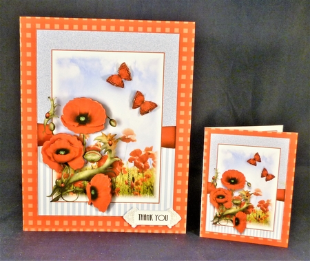 A5 Poppy Field Card Kit by Michelle Chivers