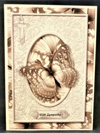 Sympathy Butterflies Silver Grey Mini Kit by Michelle Chivers