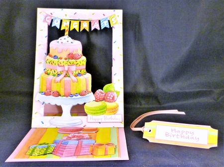 Forever Framed Birthday Treats Card & Gift Tag by Michelle Chivers