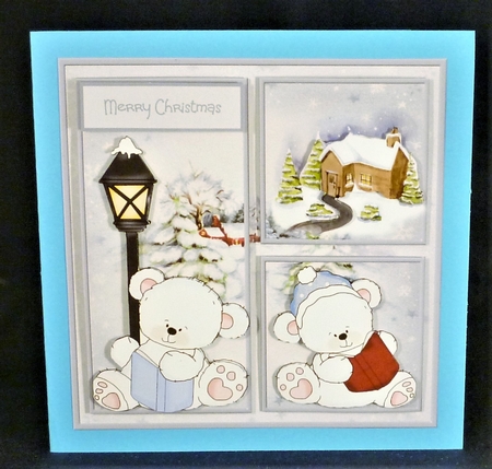 Polar bear vintage Christmas by Michelle Chivers
