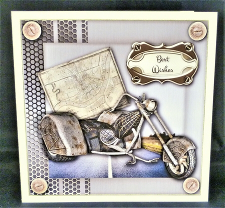 Vintage Chopper Card Topper 2 by Michelle Chivers
