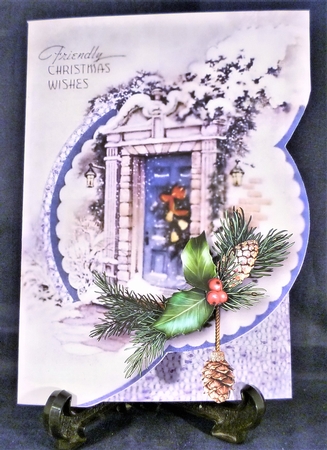 Layered Christmas - Blue Door by Michelle Chivers