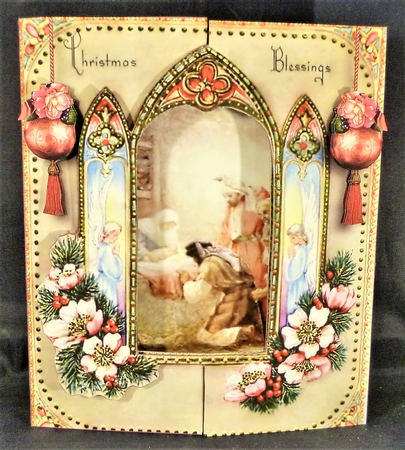Layered Christmas - Church Window by Michelle Chivers