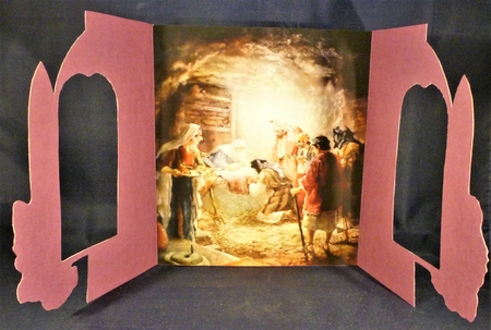 Layered Christmas - Church Window by Michelle Chivers