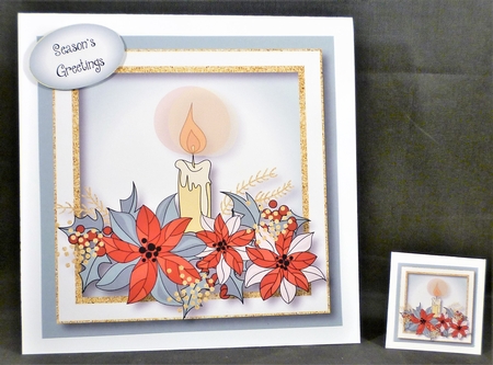 Christmas Glitter - Candle 8x8 by Michelle Chivers