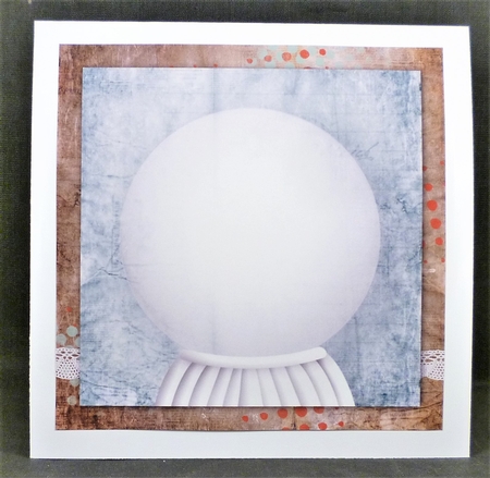 Christmas Snowglobe 8x8 Quick Card - Insert by Michelle Chivers