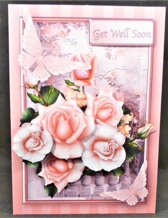 Roses and Butterflies - W-Fold Card Mini Kit by Michelle Chivers