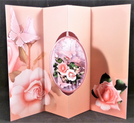 Roses and Butterflies - W-Fold Card Mini Kit by Michelle Chivers