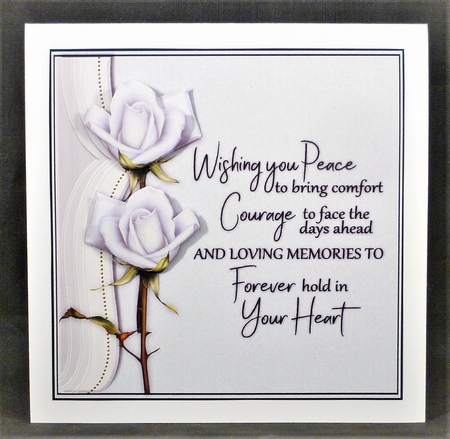 Sympathy Roses &  Verse   2 by Michelle Chivers