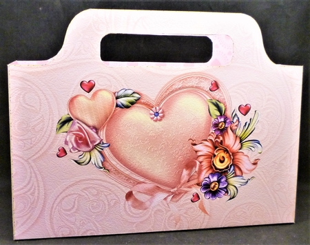 Pink Valentine tote bag by Michelle Chivers