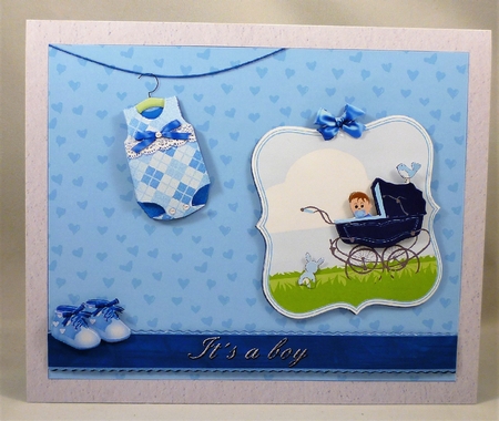 Its a Boy Topper and Decoupage by Michelle Chivers
