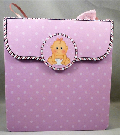 3D Gift Bag Mini Kit - Cute Little New Baby Girl by Michelle Chivers