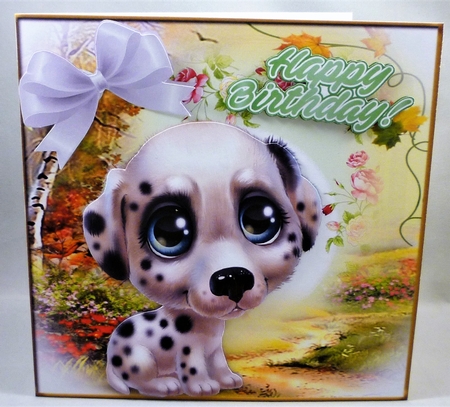 Cute set of 4 sheets, puppy eyes (set1)  7x7 cards by Michelle Chivers