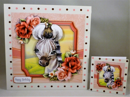 Adorable Zebra 8x8 Mini Kit by Michelle Chivers