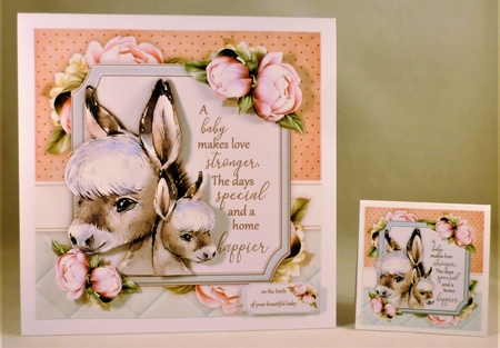 A baby makes love stronger ...... Donkey 8x8 Mini Kit by Michelle Chivers