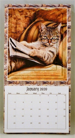Cat Reading the Paper by Michelle Chivers
