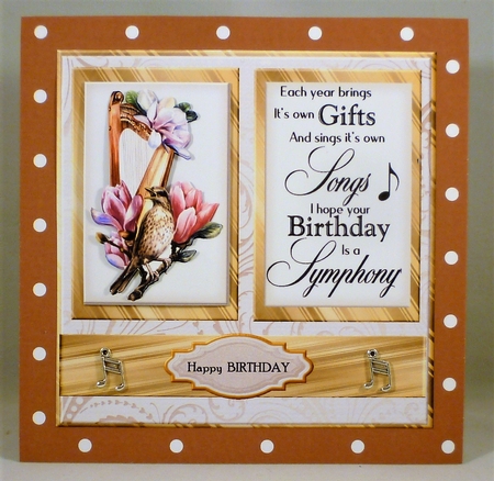 Quick Card Symphony    Harp & magnolias  Mini Kit by Michelle Chivers