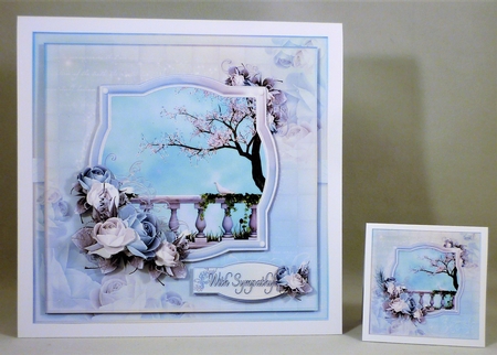 Tranquil Flower Scene Mini Kit (No Greeting Panel on Card Front) by Michelle Chivers