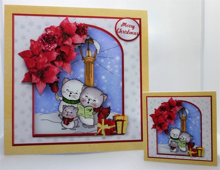 Christmas Carols - Decoupage Card Mini Kit by Michelle Chivers