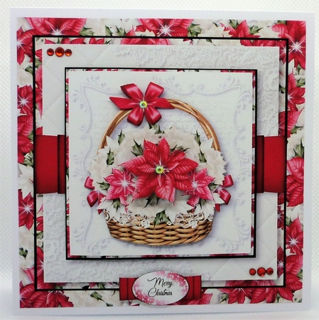 Poinsettia Basket 1 by Michelle Chivers
