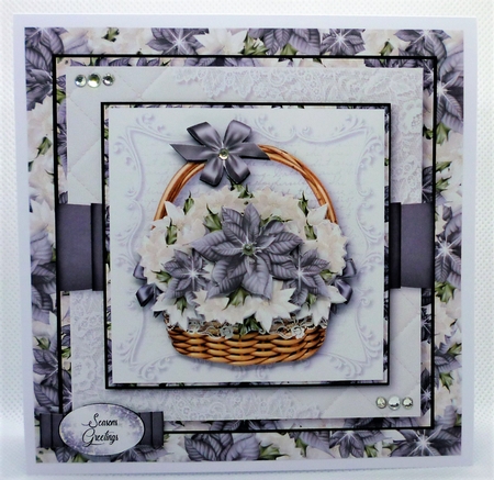 Poinsettia Basket 2 by Michelle Chivers
