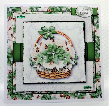 Poinsettia Basket 4 by Michelle Chivers