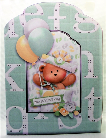 Gender Neutral Baby Milestones Scalloped Top Quick Card 1 by Michelle Chivers