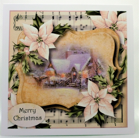 Snowy Christmas Inn 8x8 by Michelle Chivers