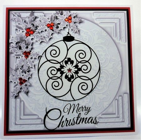 Black & White Christmas - Topper  by Michelle Chivers