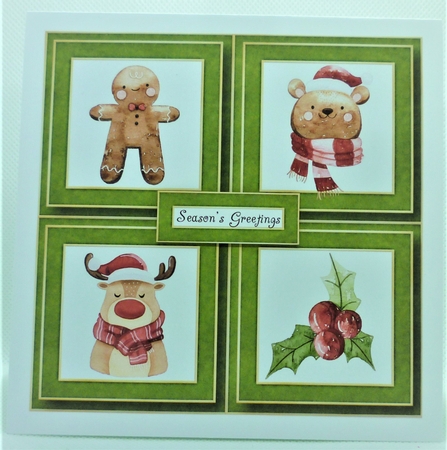 Cute Christmas Quad Frame 8x8 by Michelle Chivers