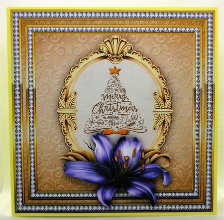 Golden Christmas Quotes - Merry Christmas Tree by Michelle Chivers
