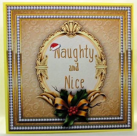 Golden Christmas Quotes - Naughty and Nice by Michelle Chivers