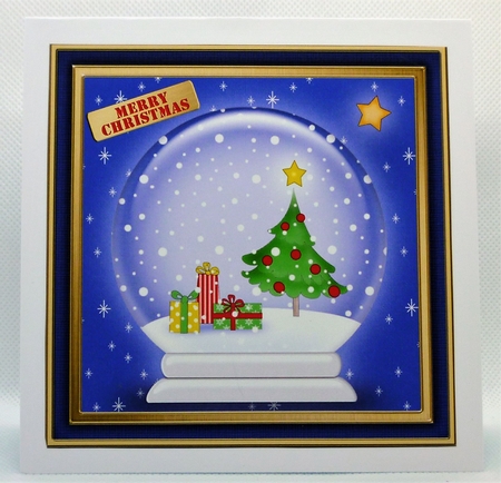Christmas Tree - Snowglobe Quick Cut and Fold Card by Michelle Chivers