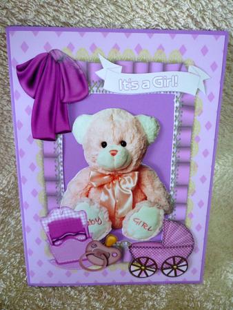 It's a Girl, A4 Topper by Michelle Chivers