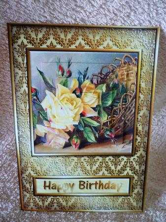 Yellow Roses Quick Card by Michelle Chivers