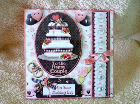 To the Happy Couple Wedding Cake Card Front by Michelle Chivers