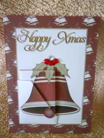Xmas Bell Gift Card by Michelle Chivers