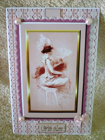 Lady with Fan by Michelle Chivers