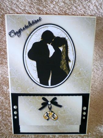 Gold and Black Wedding Gift Pocket by Michelle Chivers
