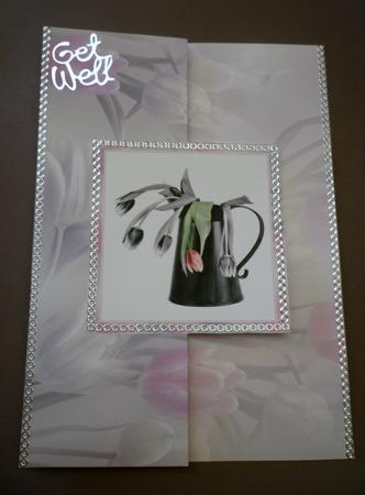 A Little Tlc Tulips Foldback Card by Michelle Chivers