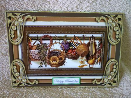 Bountiful Harvest Pyramid Card Front by Michelle Chivers