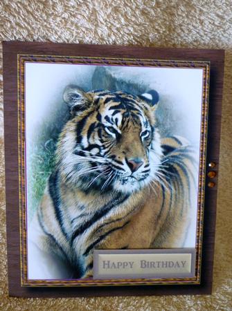 Cream & Brown Greetings Sheet by Michelle Chivers