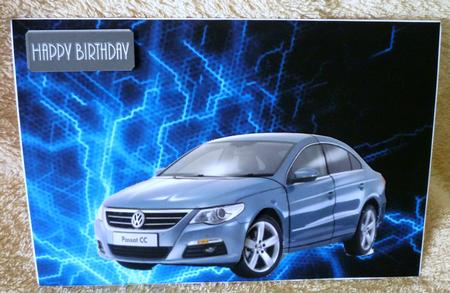 Passat Quick Card with Tag Decoupage by Michelle Chivers