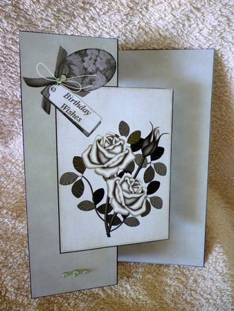 Birthday Wishes Fold Back Sheet by Michelle Chivers