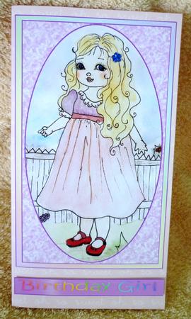 Handpainted Little Girl by Michelle Chivers